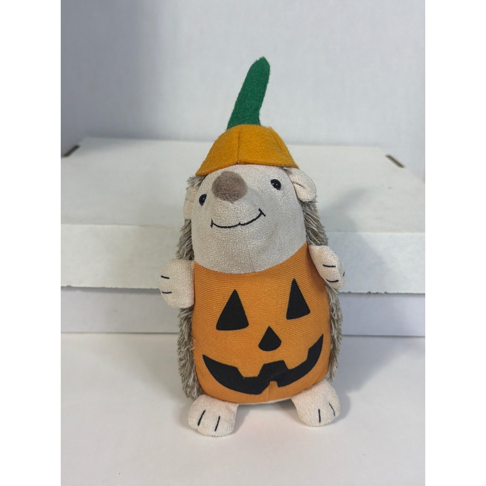 10" Aldi MINI HEDGEHOG Gnome WEIGHTED PLUSH Fall Halloween Pumpkin Decor